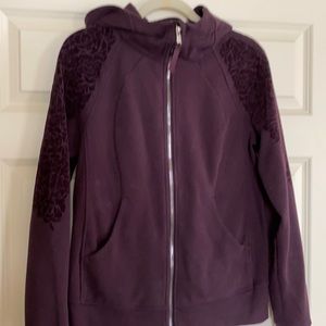 Lululemon flocked scuba hoodie